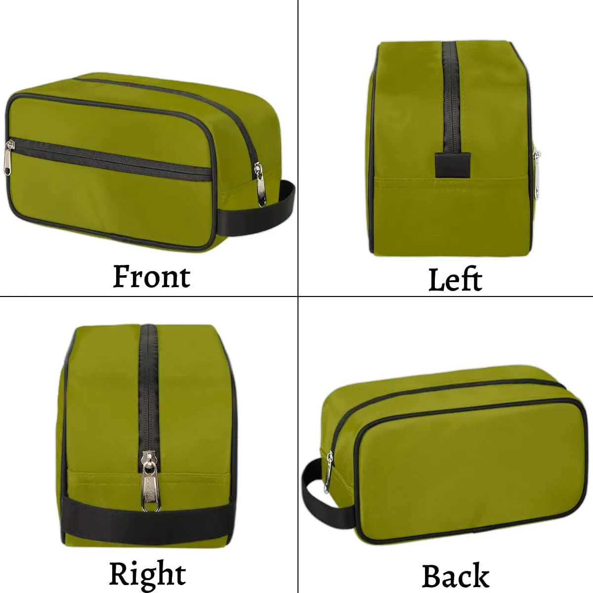 Olive Travel Toiletry Bag Water-Resistant Cosmetic Makeup Shaving Bag Large Capacity with Handle for Travel Toiletries Accessories Sports