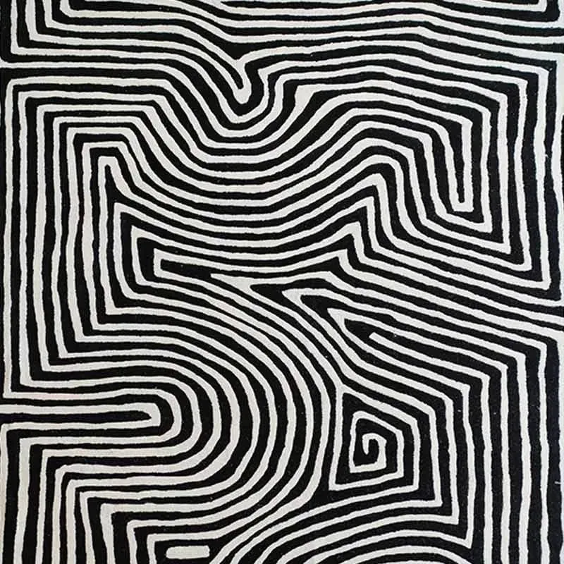 Premium Illusion Woolen Rug | 8 x 5 Feet