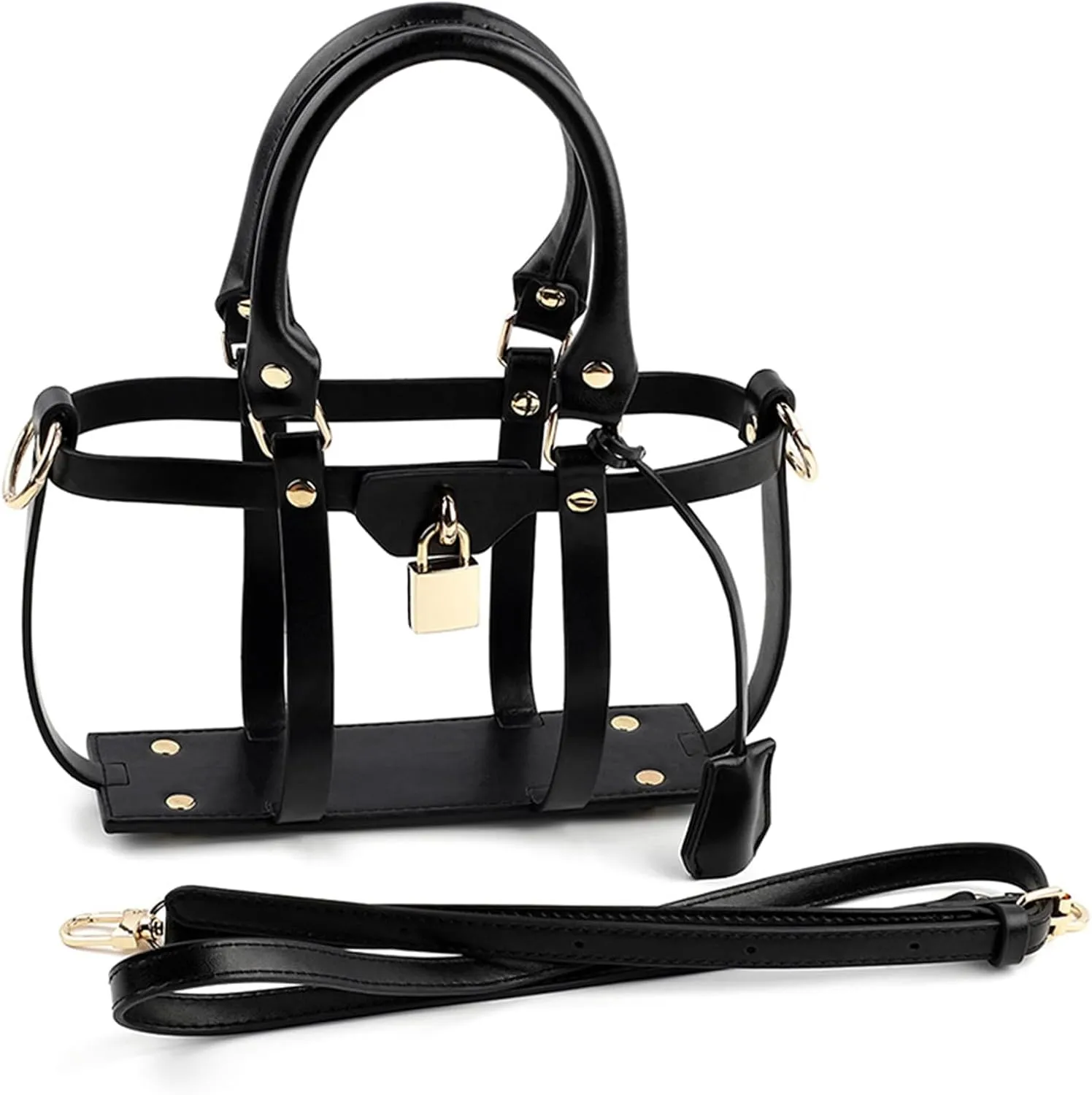 PU Encasement for Cosmetic Pouch Conversion Kit Handbag DIY Crossbody Bag Accessories Hollow Tote Bag Set Bag Makeover Kit