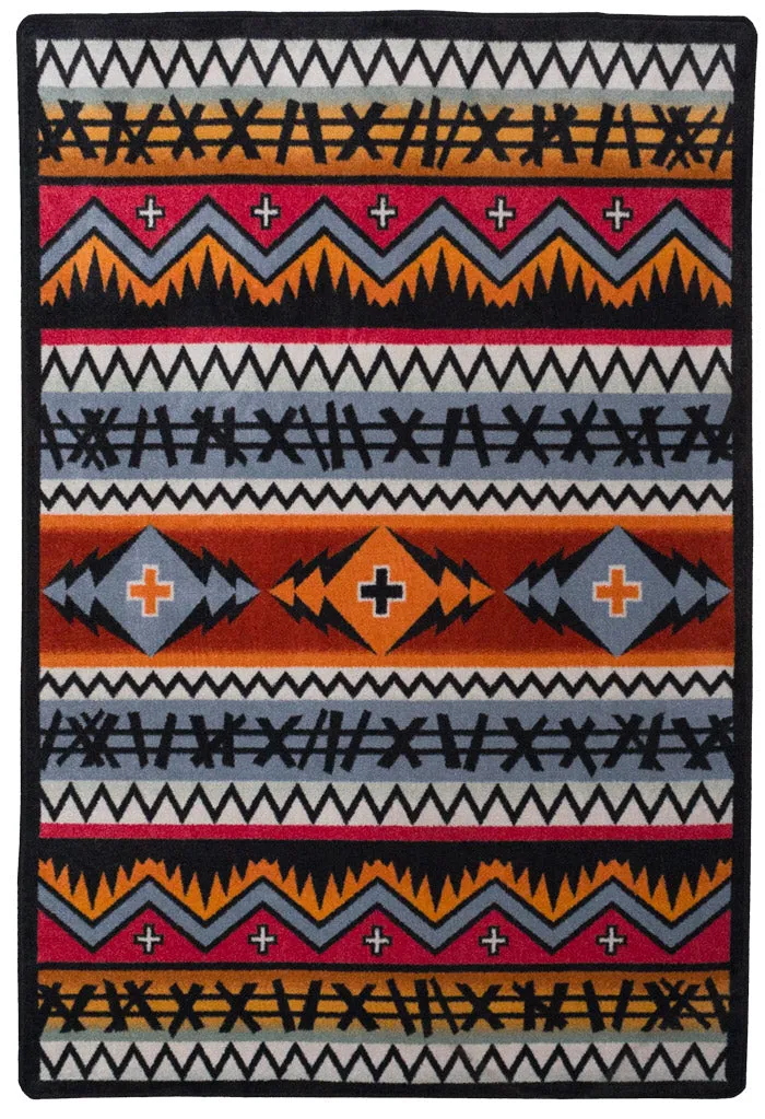 "Captain - Pumpkin Spice" Southwestern Area Rugs - Choose from 6 Sizes!