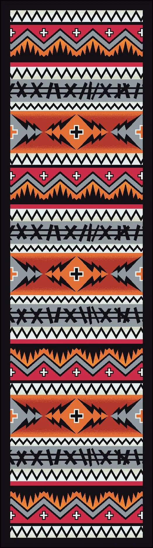 "Captain - Pumpkin Spice" Southwestern Area Rugs - Choose from 6 Sizes!