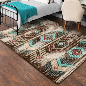 "Carlsbad Distressed" Southwestern Area Rugs - Choose from 6 Sizes!