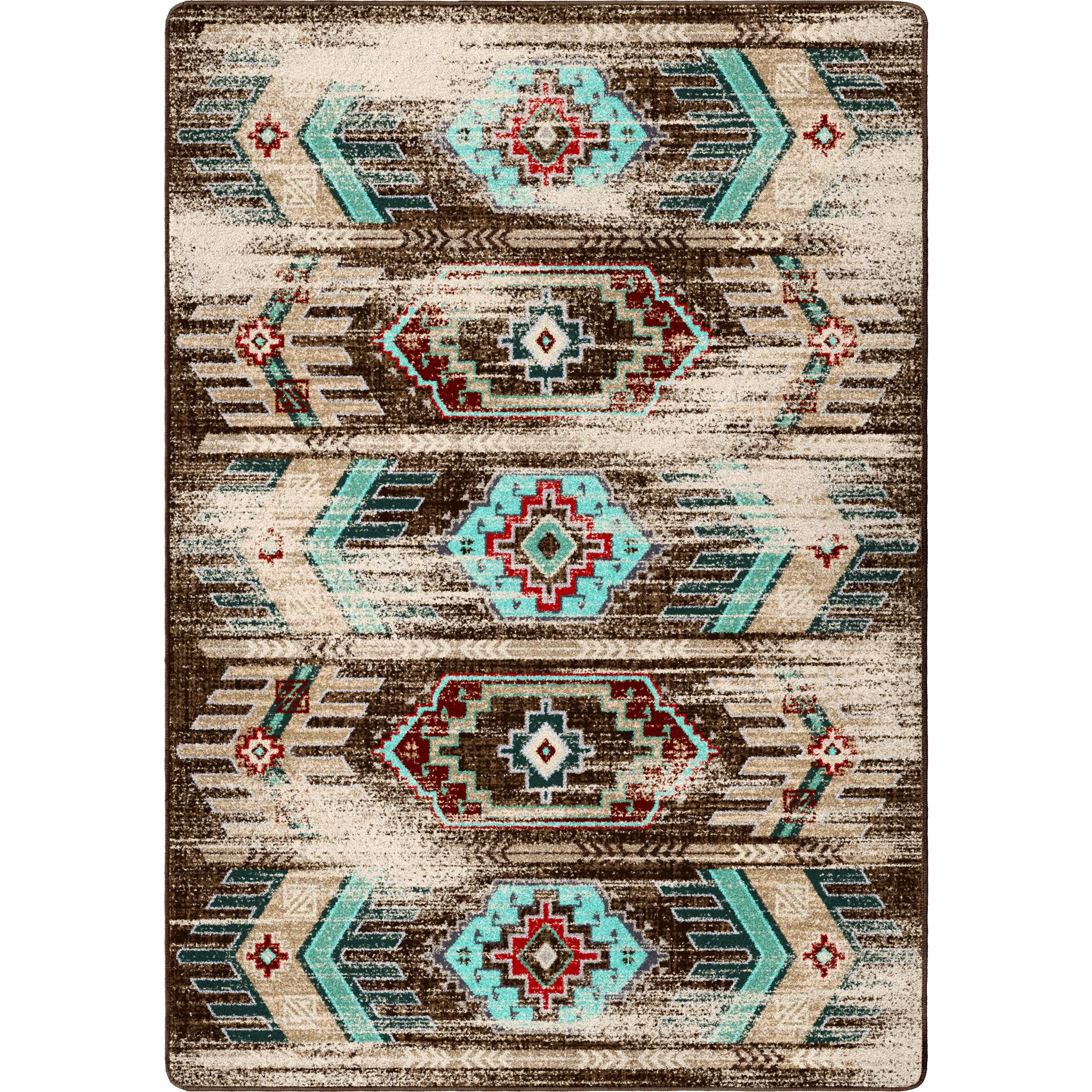 "Carlsbad Distressed" Southwestern Area Rugs - Choose from 6 Sizes!