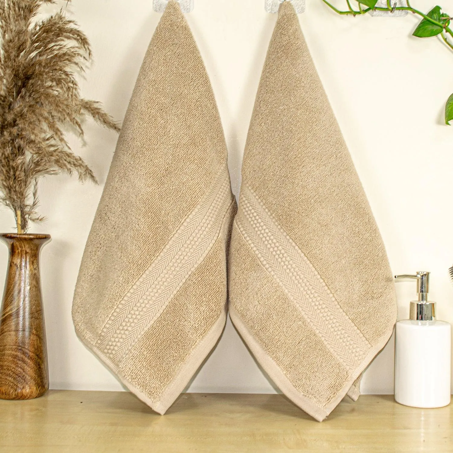 Rangoli Cloud Soft 625 GSM 100% Cotton Towel Set of 4 (2 Bath & 2 Hand )