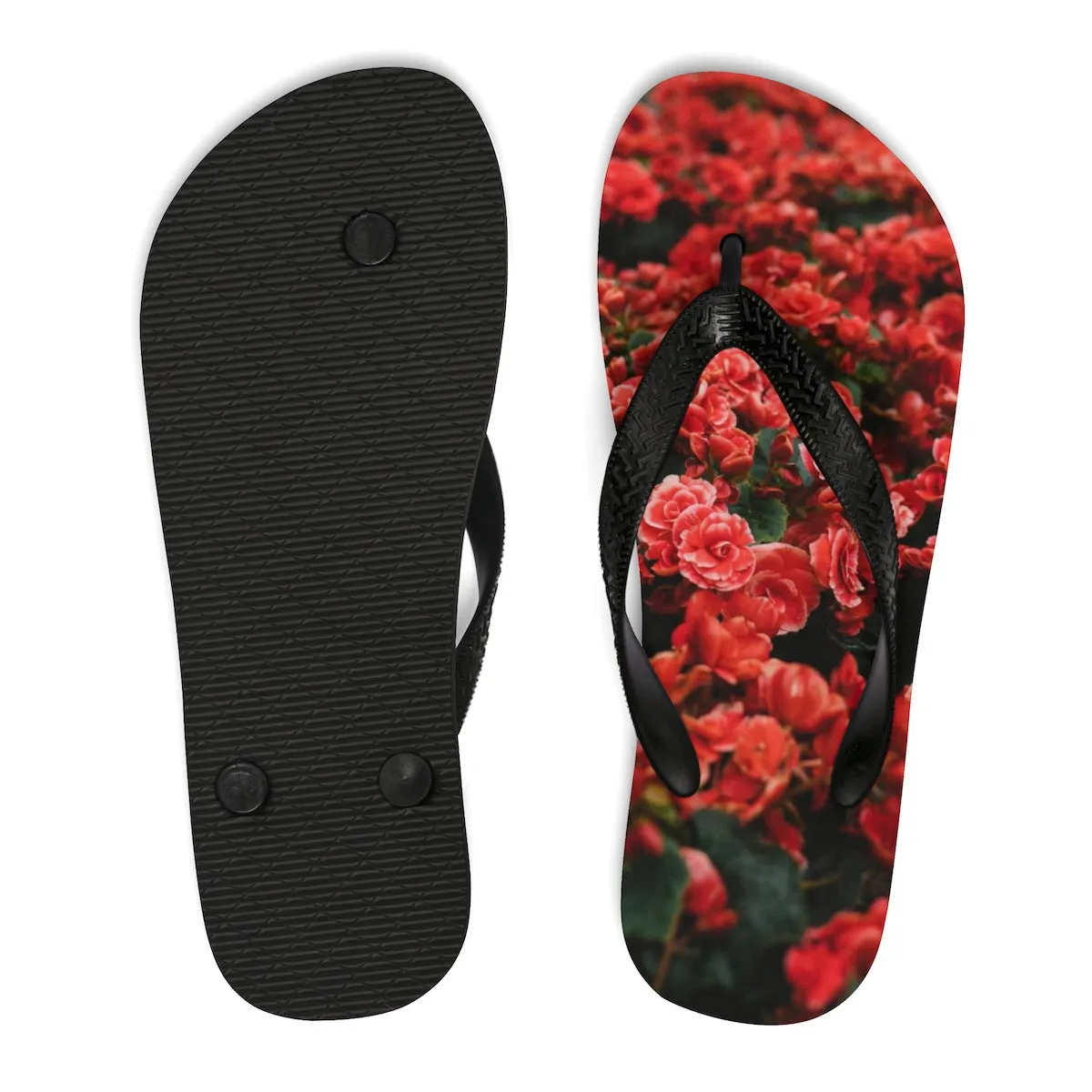 Red Rose Flip-Flops
