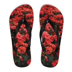 Red Rose Flip-Flops