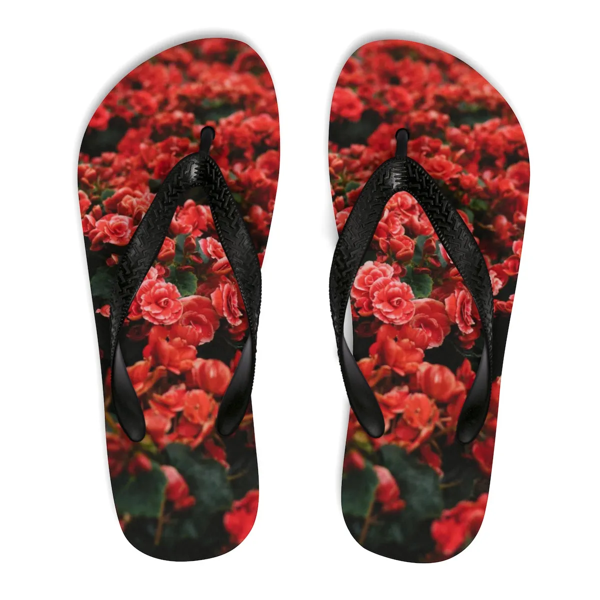 Red Rose Flip-Flops
