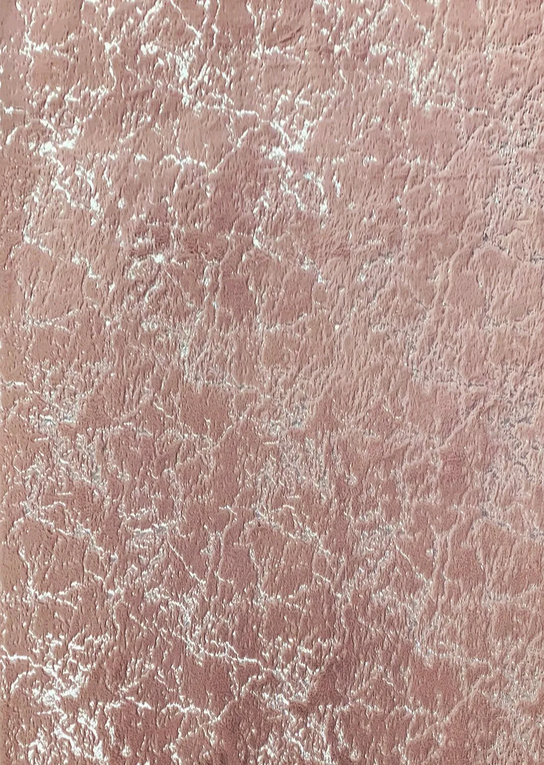 Rose Silver Soft Cozy Fuzzy Faux Fur Area Rug / Carpet