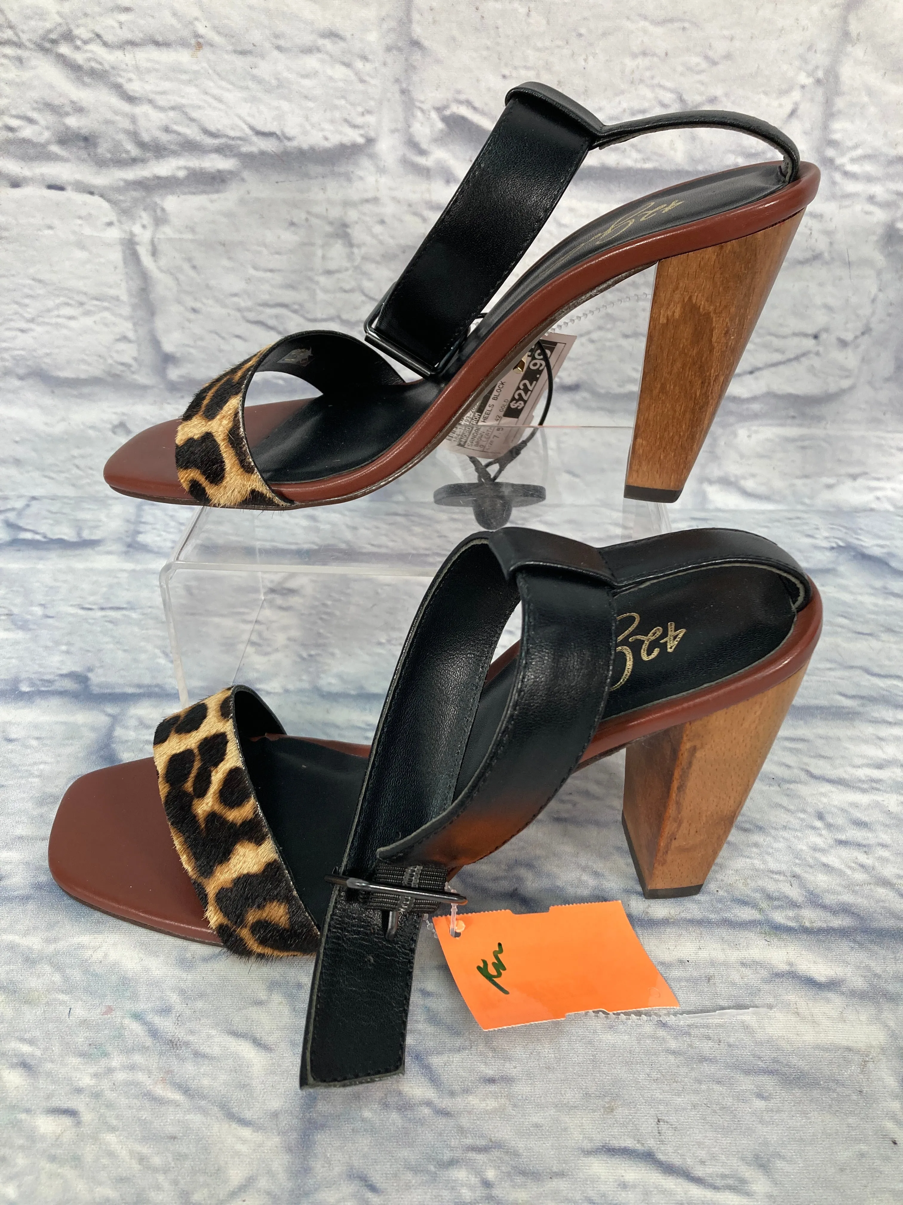Sandals Heels Block By Nordstrom In Brown, Size: 7.5