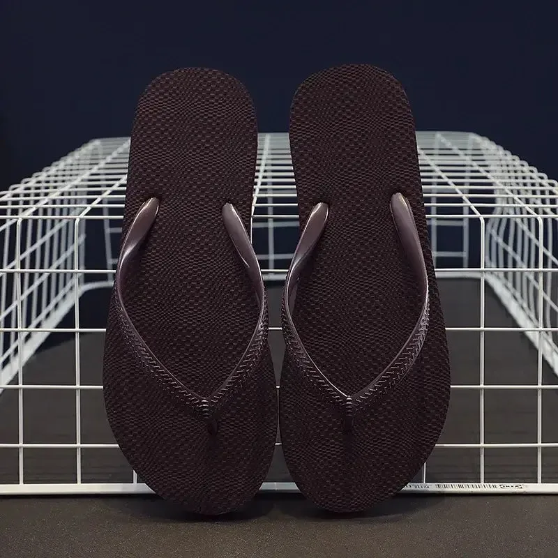 Solid Color Non-Slip Summer Beach Flip Flops