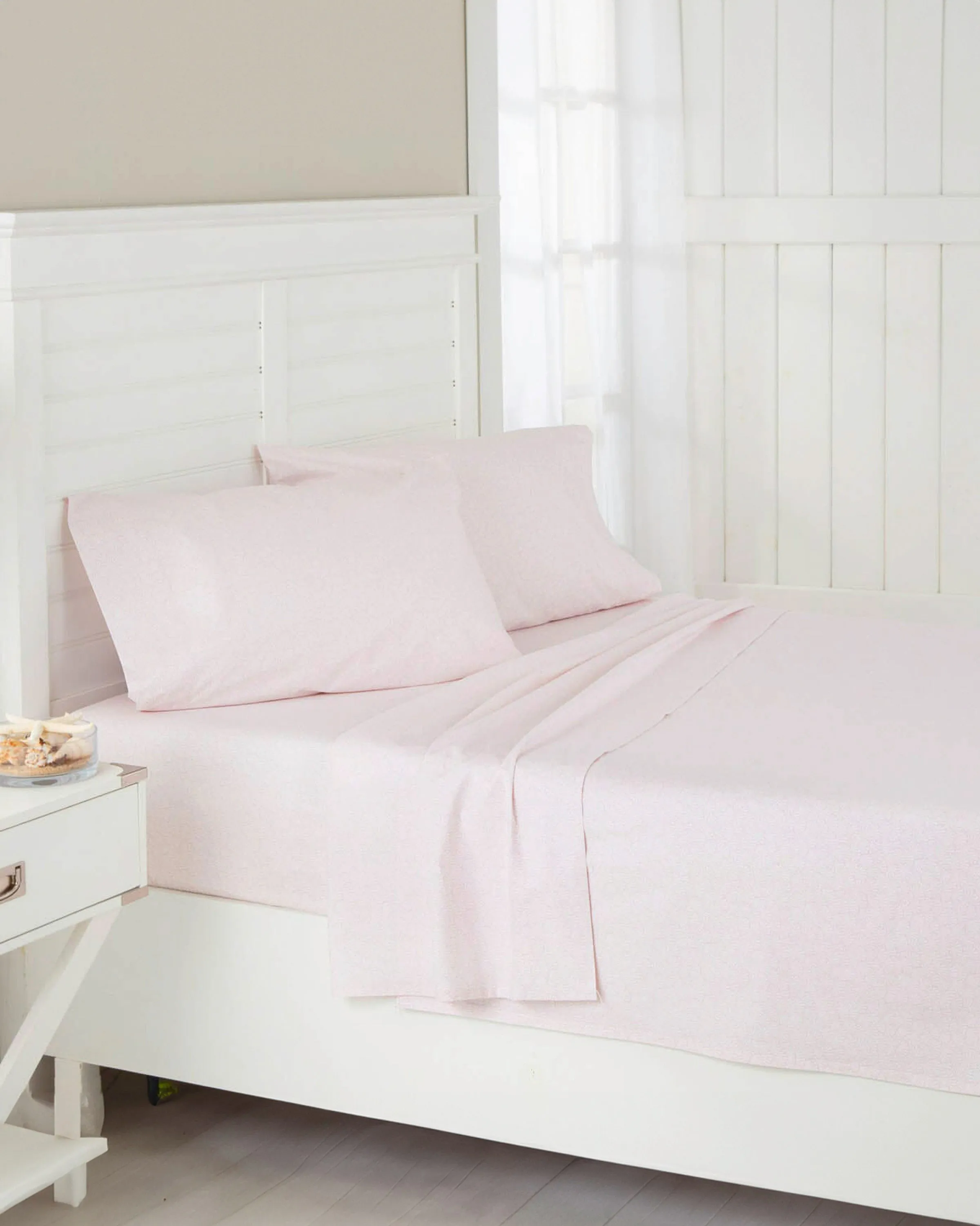 Southern Tide Calico Scallop Pink Sheet Set