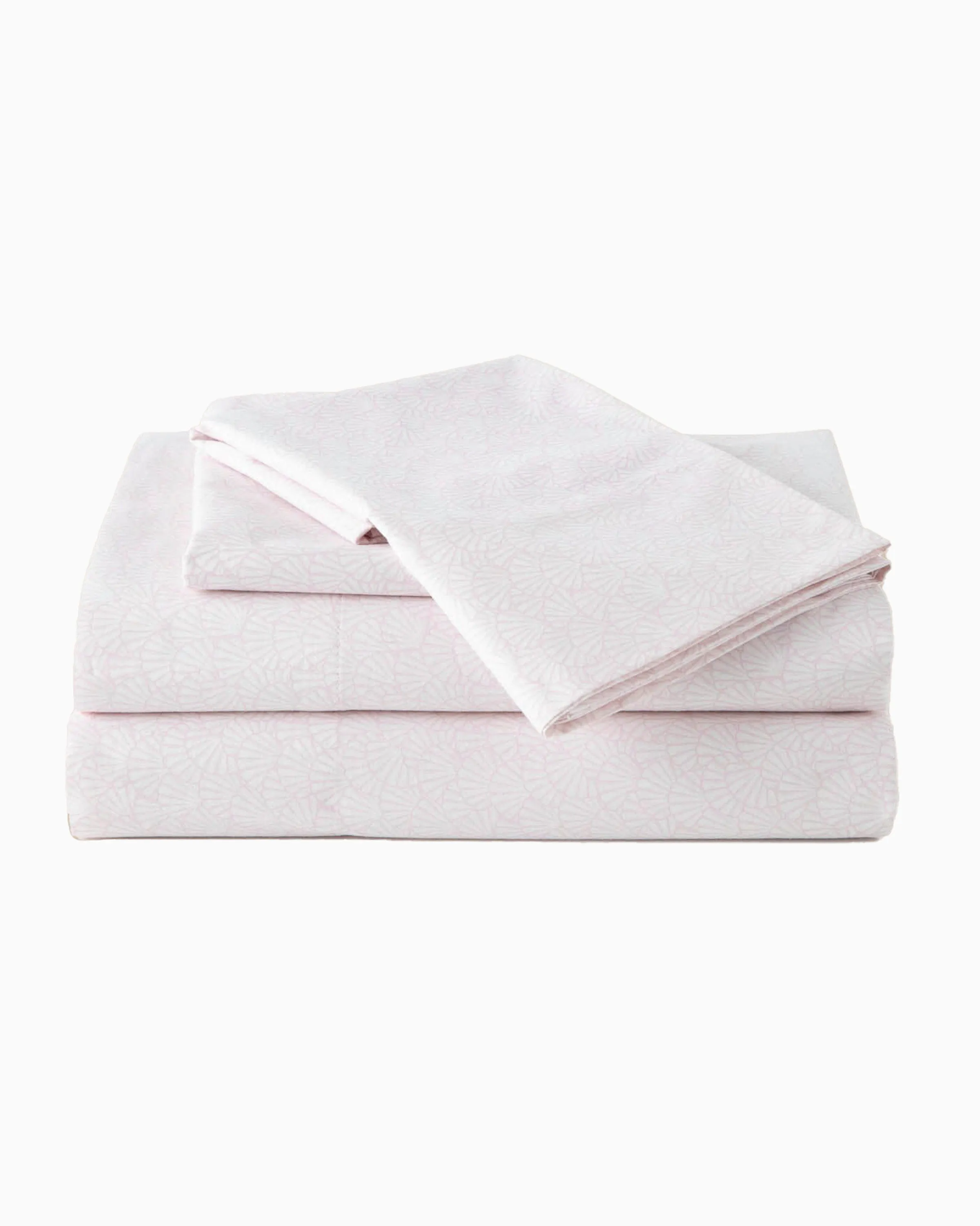 Southern Tide Calico Scallop Pink Sheet Set