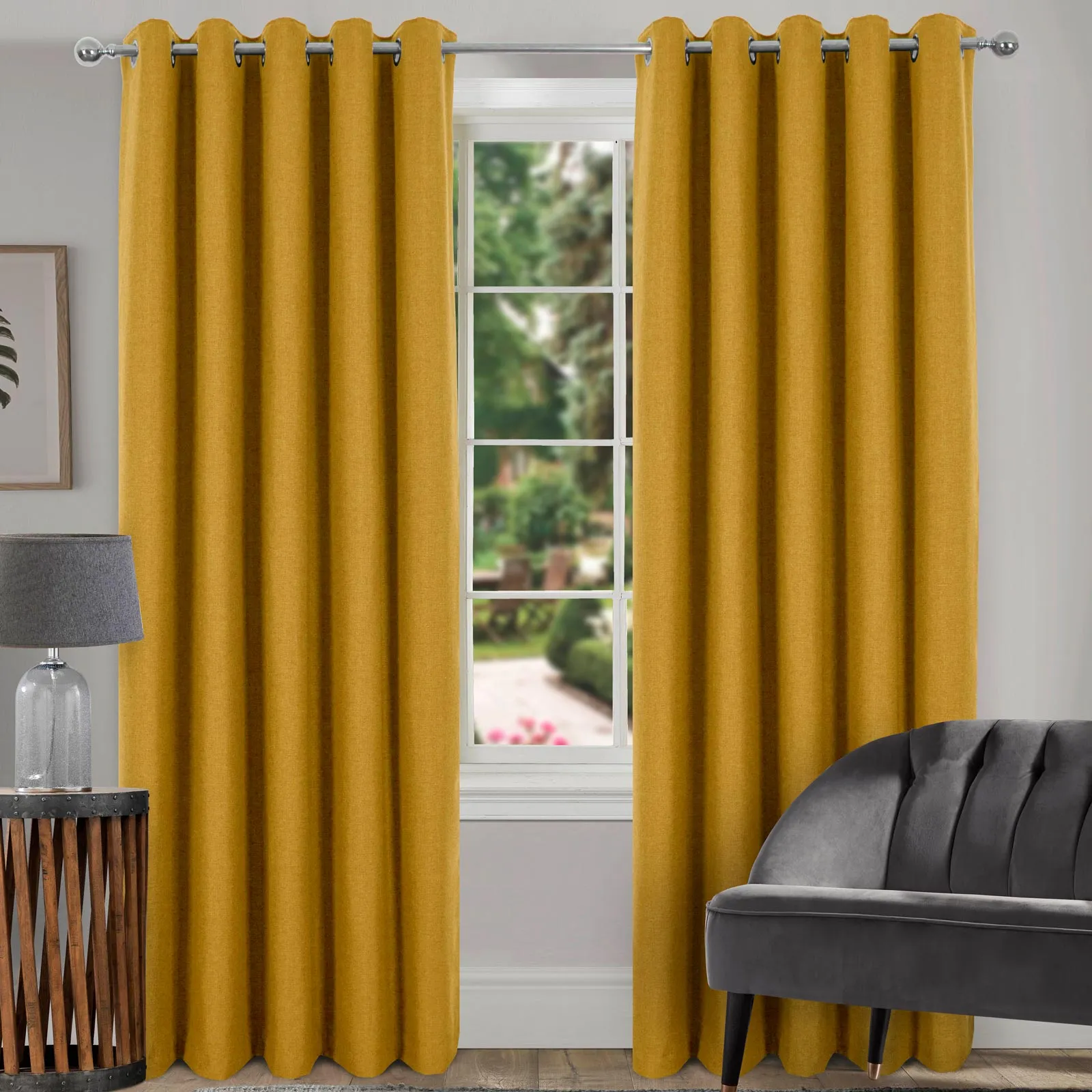 Spencer Blackout Eyelet Curtains