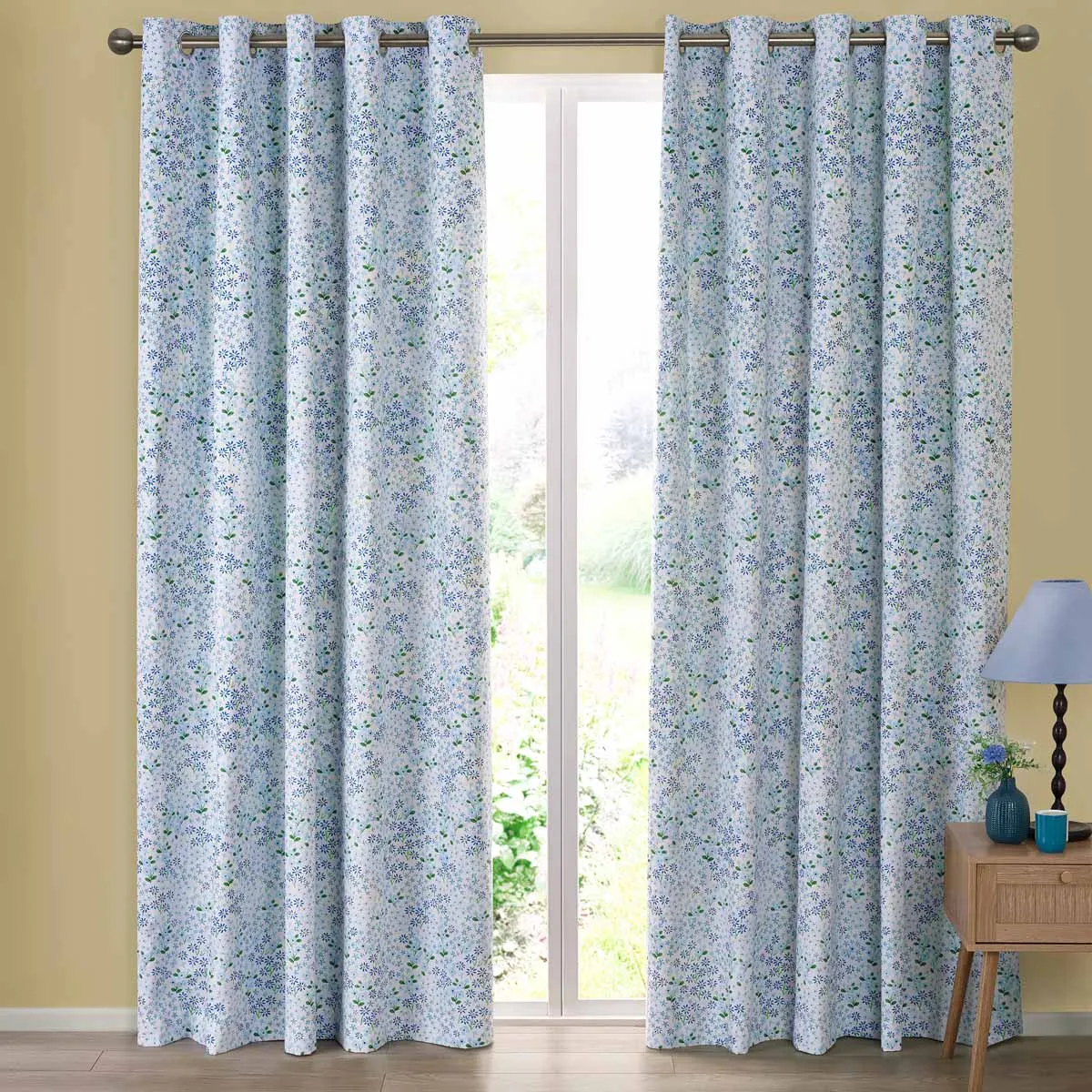 Tilly Floral Eyelet Curtains