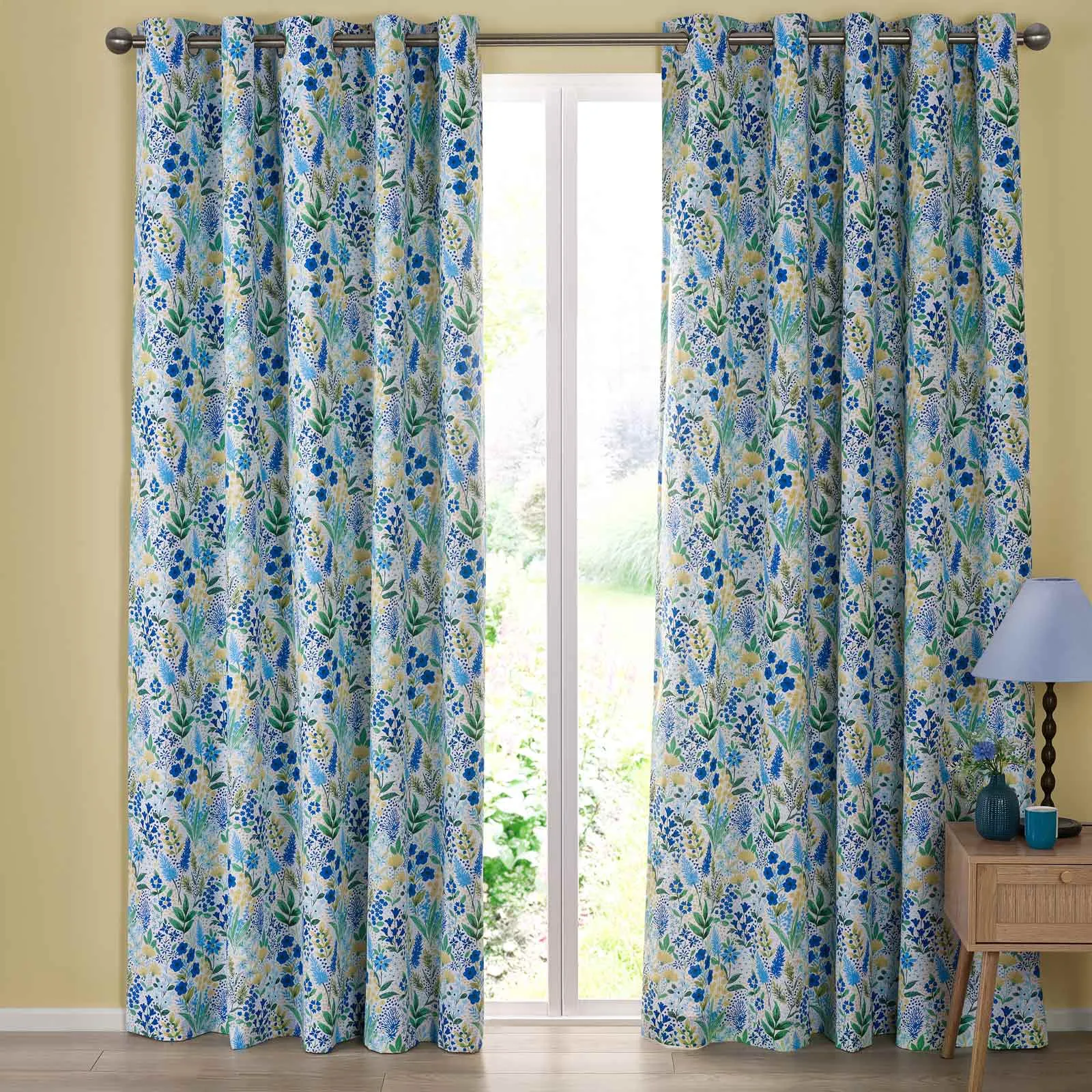 Tilly Floral Eyelet Curtains