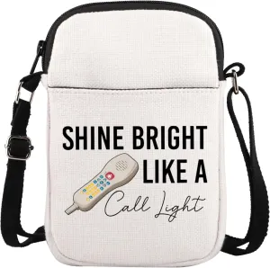 TOBGBE ICU Doctor Gift Medical Staff Crossbody Bag Emergency Room Nurse Zipper Bag ER Nurse Gift Nurse Appreciation Gift