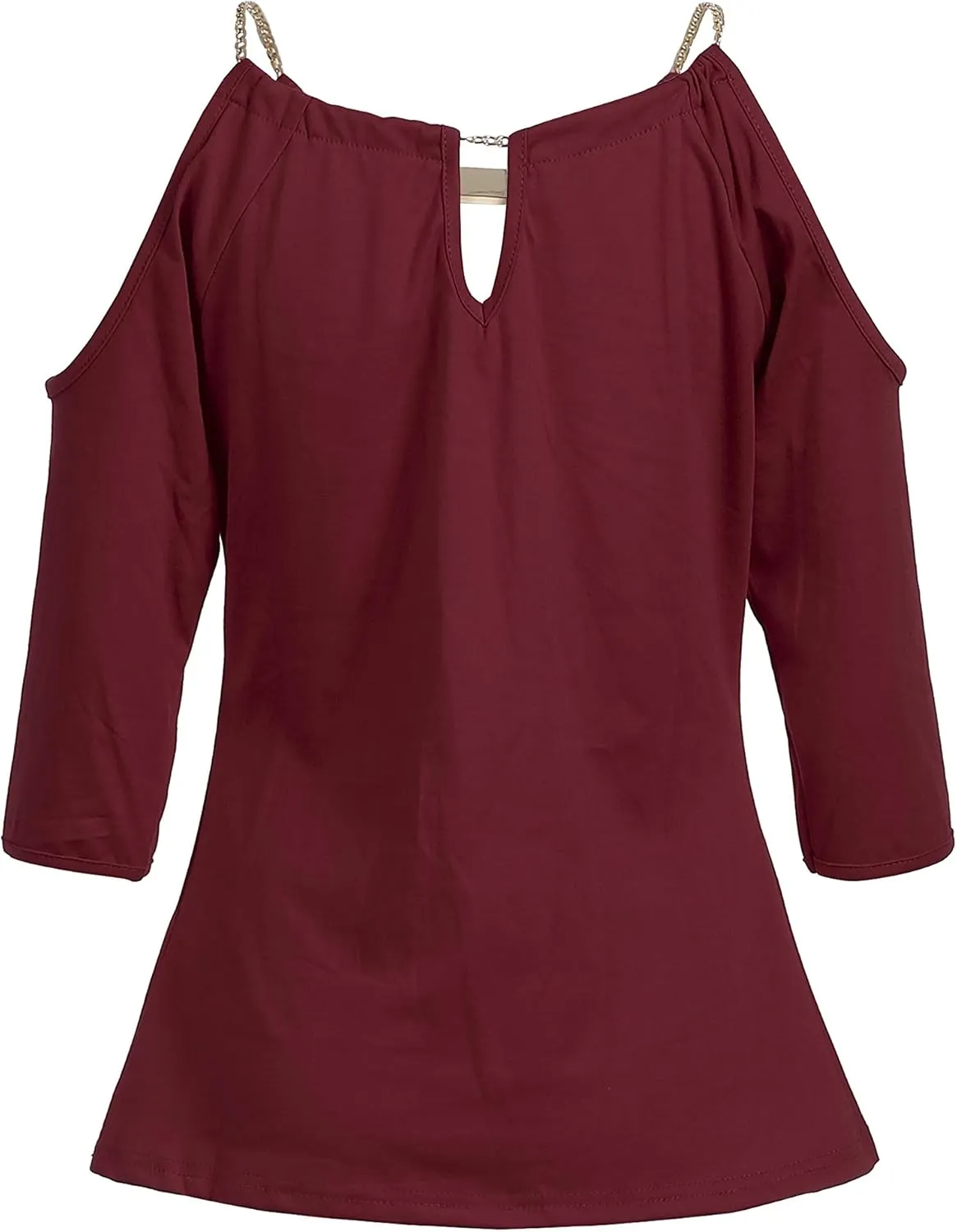 USGreatgorgeous Womens Open Cold Shoulder Slim Fit Short Sleeve Tee Shirt Casual Blouse Tops