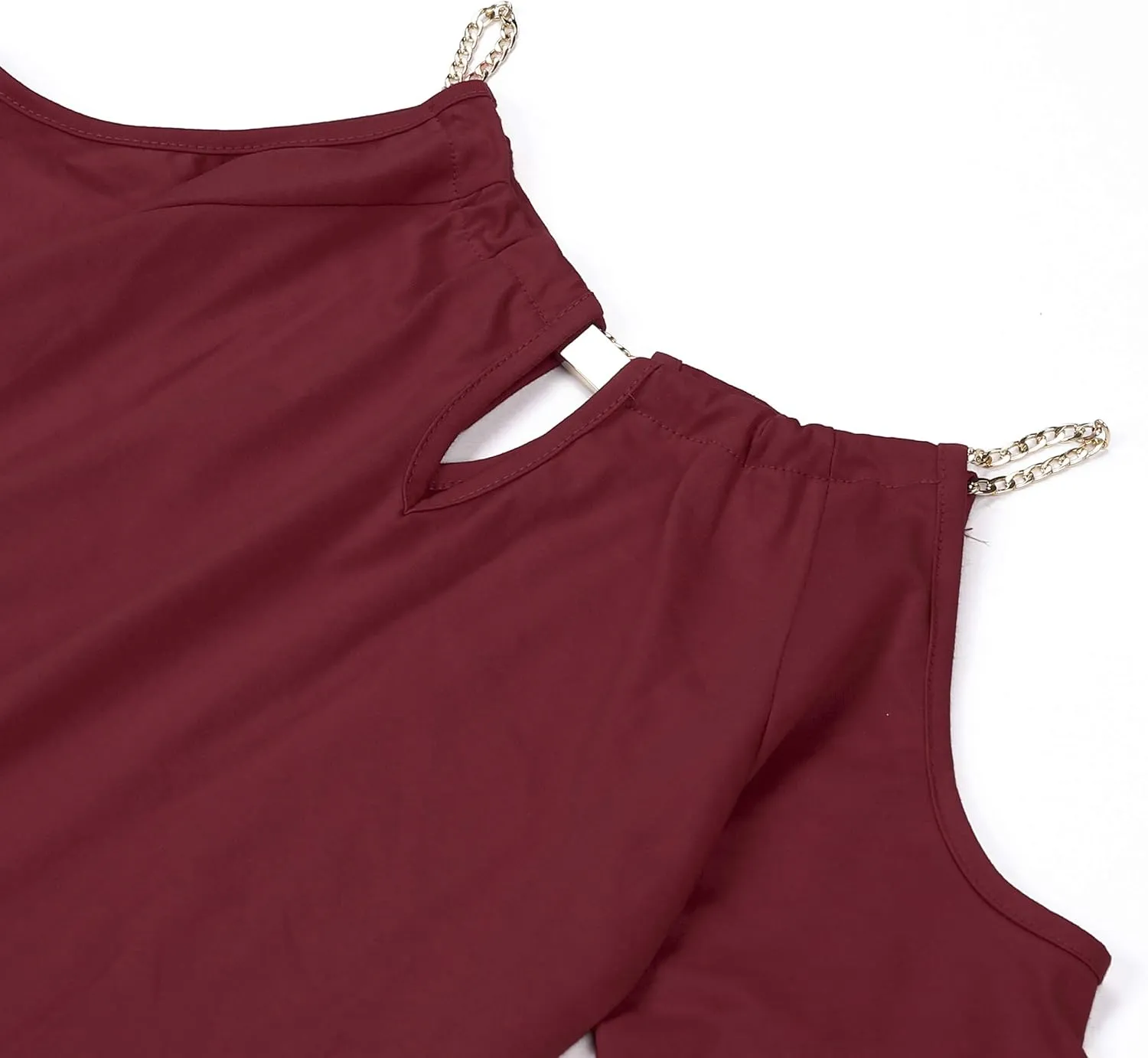 USGreatgorgeous Womens Open Cold Shoulder Slim Fit Short Sleeve Tee Shirt Casual Blouse Tops