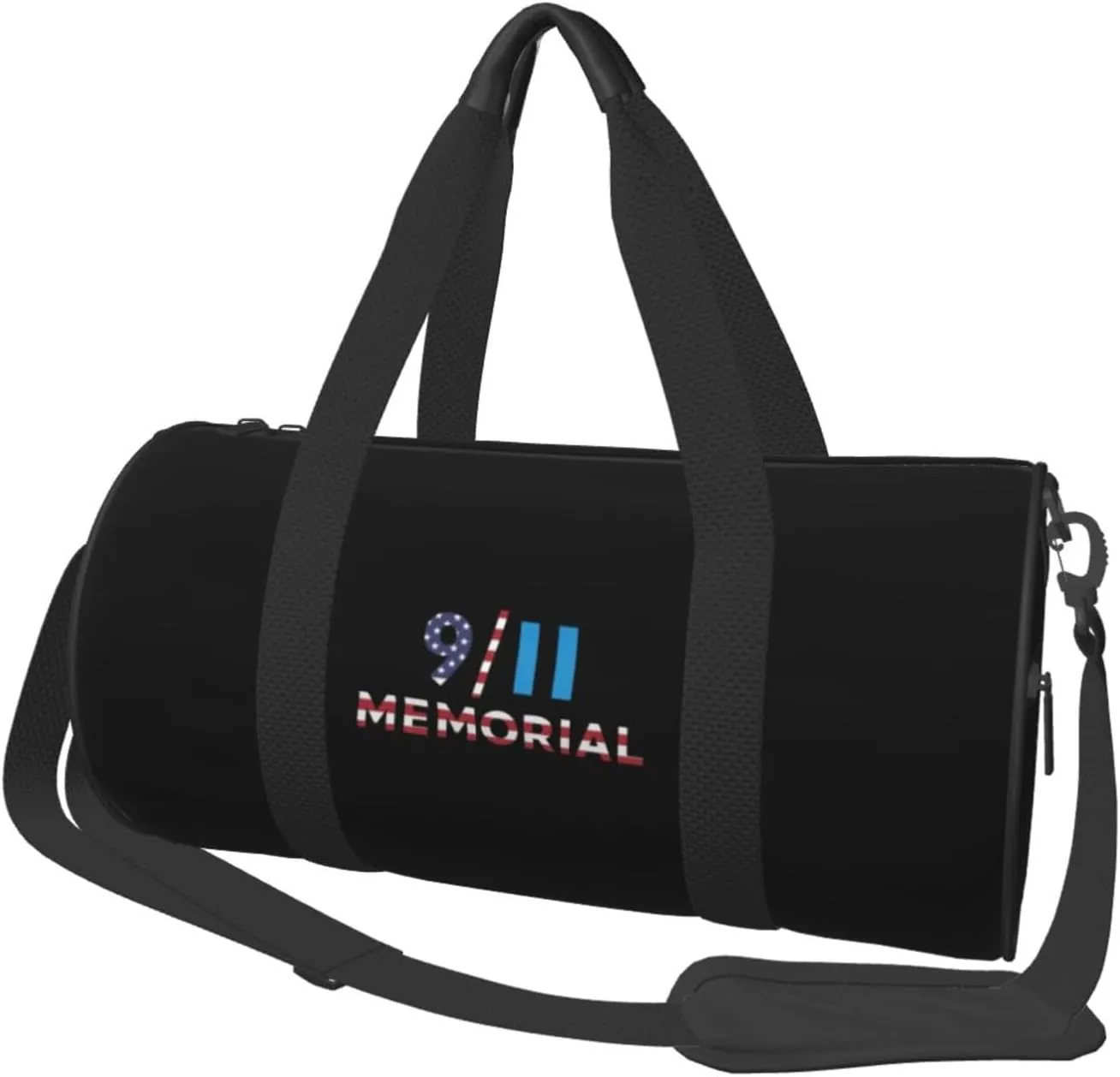 We Will Never Forget 911 Memorial Convertible Garment Bag with Shoulder Strap, Carry on Garment Duffel Bag for Men Women - Rolling Foldable for Travel Luggage Bags (Black)