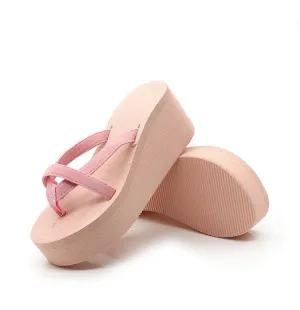 Wedge flip-flops Slippers