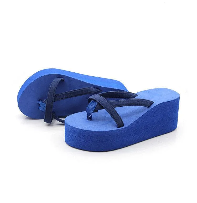 Wedge flip-flops Slippers