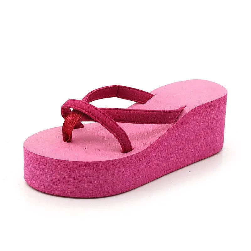 Wedge flip-flops Slippers