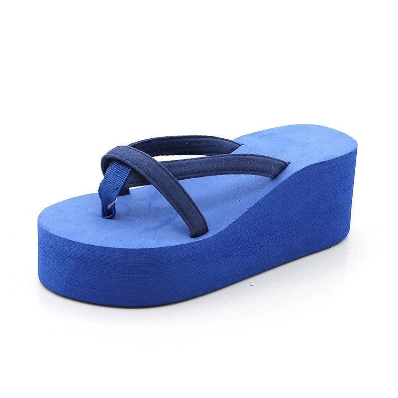 Wedge flip-flops Slippers