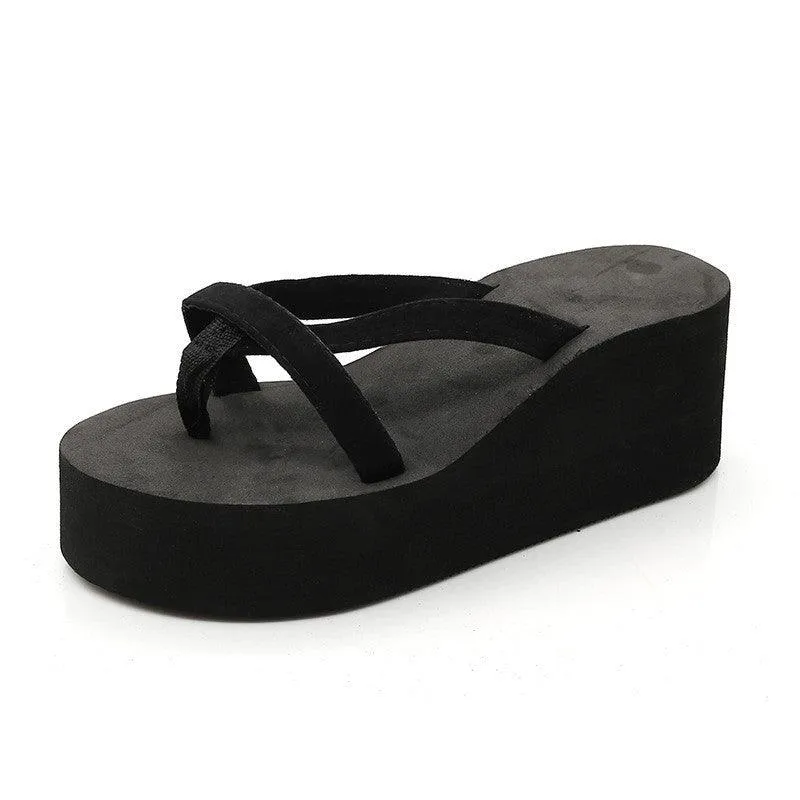 Wedge flip-flops Slippers