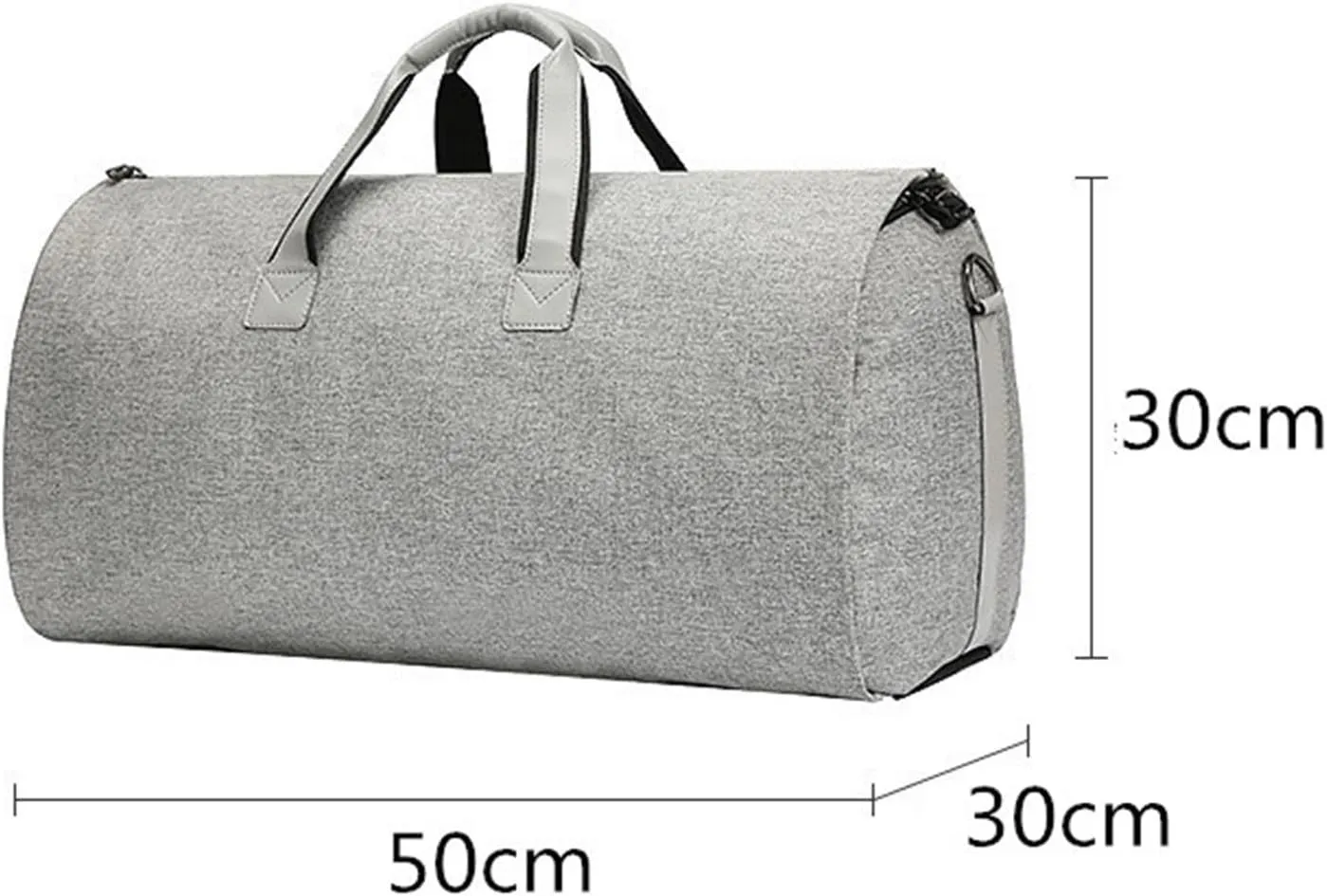 Weekender Travel Bag 19in Convertible Garment Bag with Separate Shoe Compartment Suit Travel Bags for Men Sport Gym Bag(B)