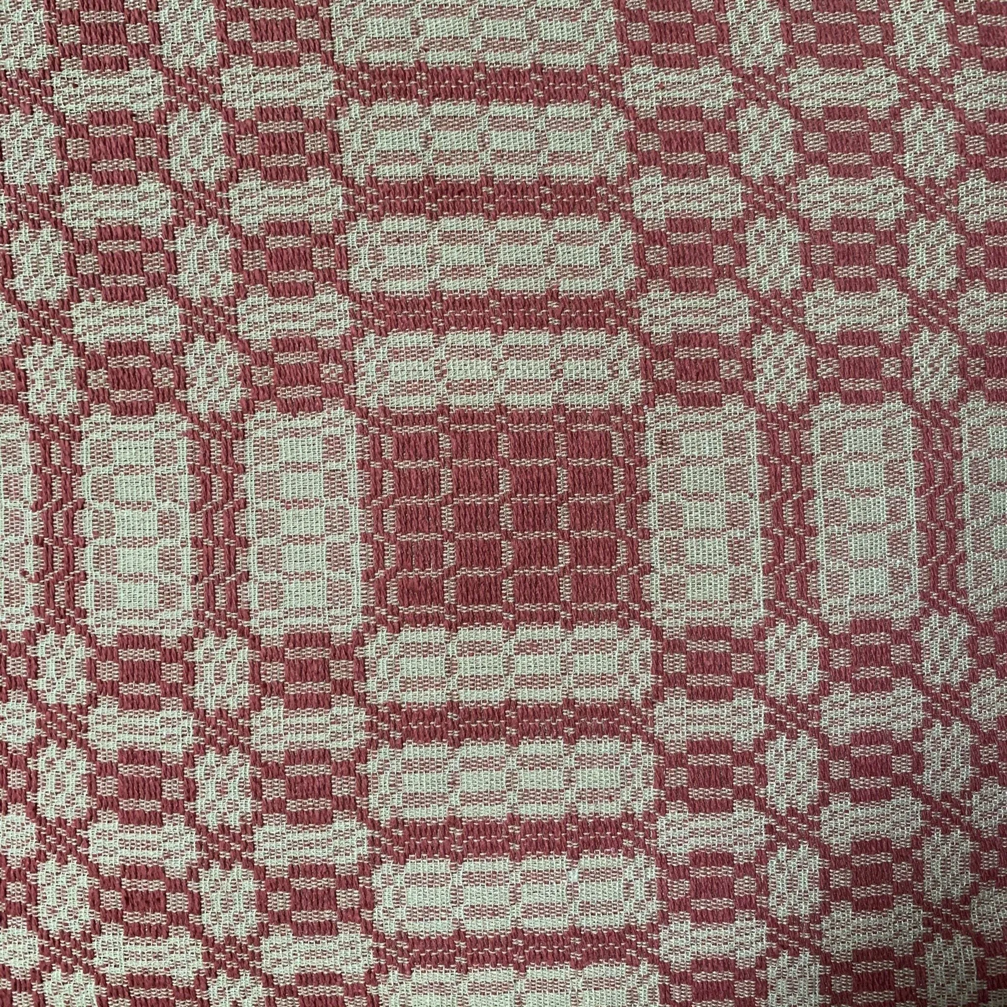 Westbury Cranberry and Tan Woven Throw