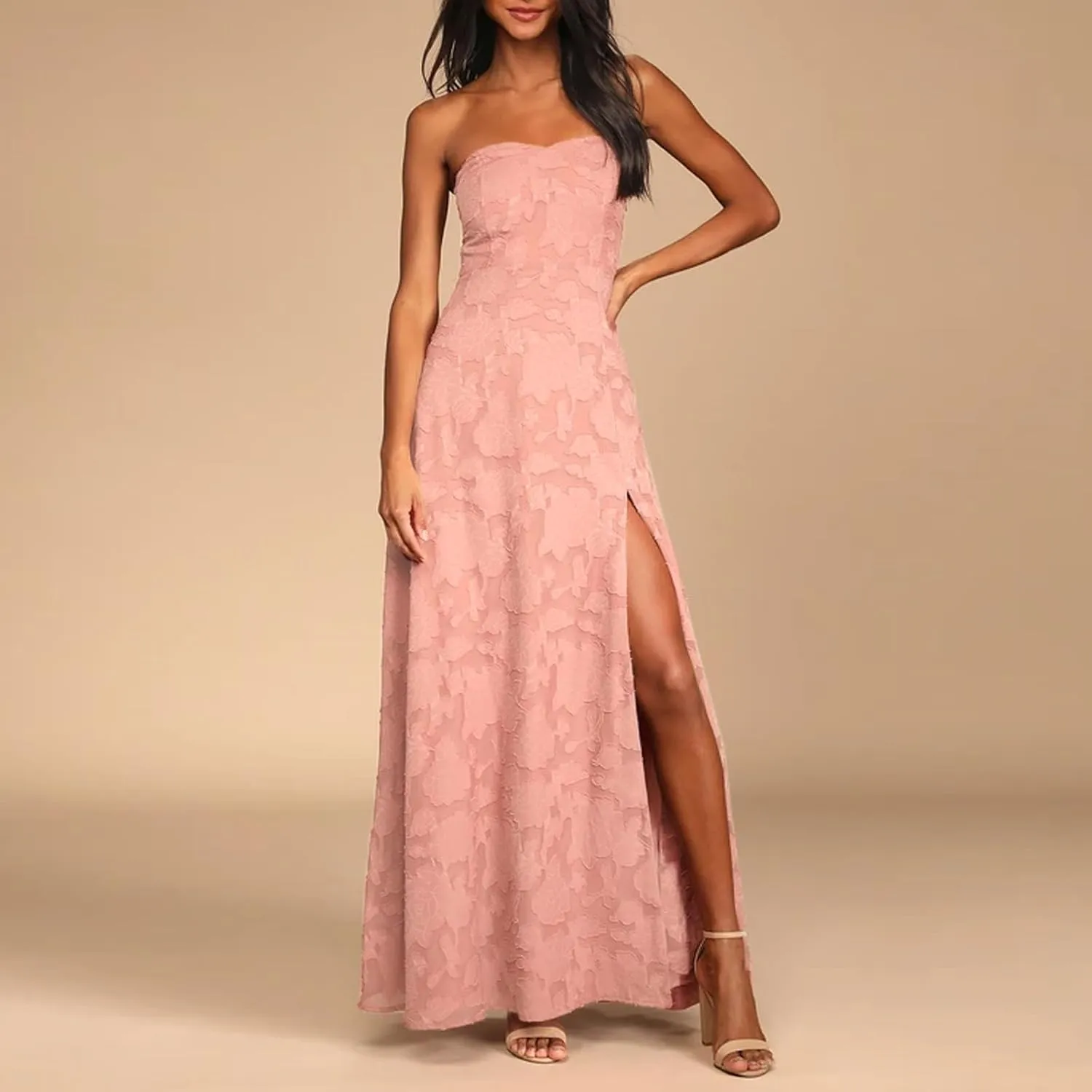 Women Y2k Satin Tube Maxi Dress Cut Out Backless Bodycon Strapless Dresses Cocktail 2025 Summer Beach Sundress