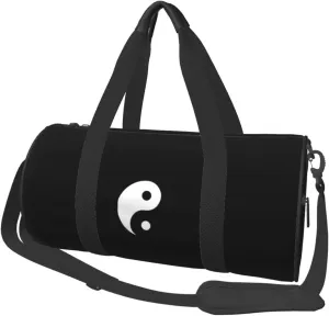 Yin Yang Convertible Garment Bag with Shoulder Strap, Carry on Garment Duffel Bag for Men Women - Rolling Foldable for Travel Luggage Bags (Black)