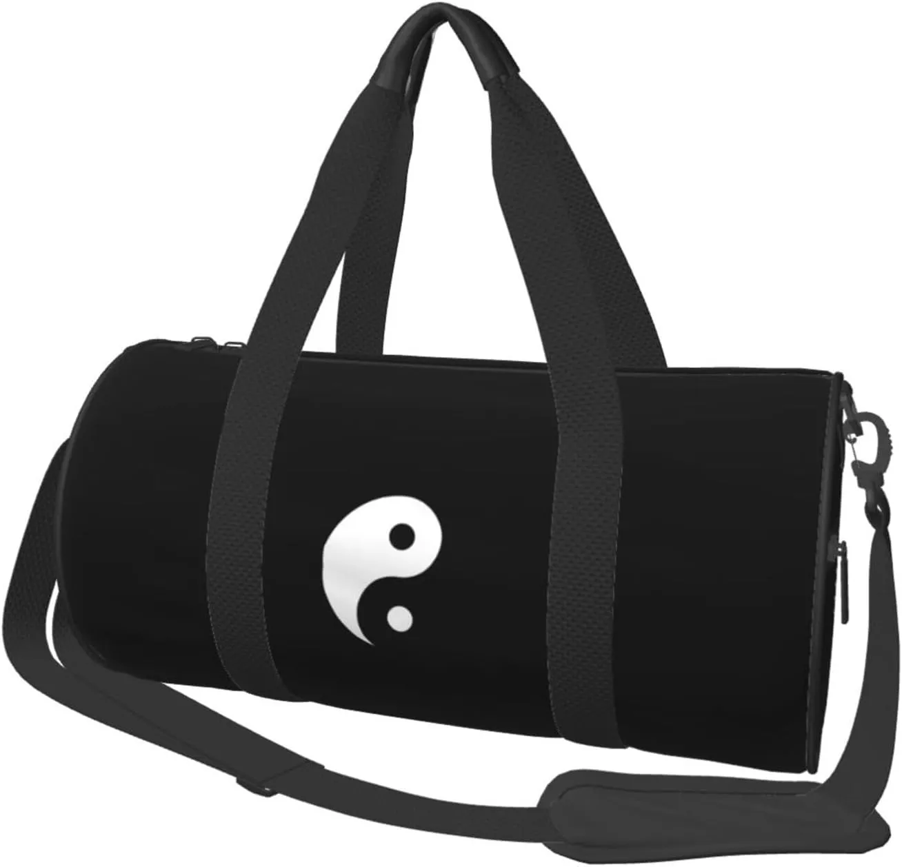 Yin Yang Convertible Garment Bag with Shoulder Strap, Carry on Garment Duffel Bag for Men Women - Rolling Foldable for Travel Luggage Bags (Black)